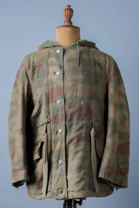 [~ 40's] WWⅱ Army allemand Sumpfternmster 44 Camouflage 43 Pattern Reversible Winter Parka Wehrmacht