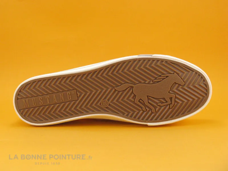 Achat chaussures Mustang Shoes Femme Basket, vente Mustang 1146-317-1 Weiss - Basket blanche avec dentelle