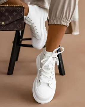 baskets blanches femme