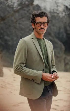 Blazer Twill Khaki Non Doublé