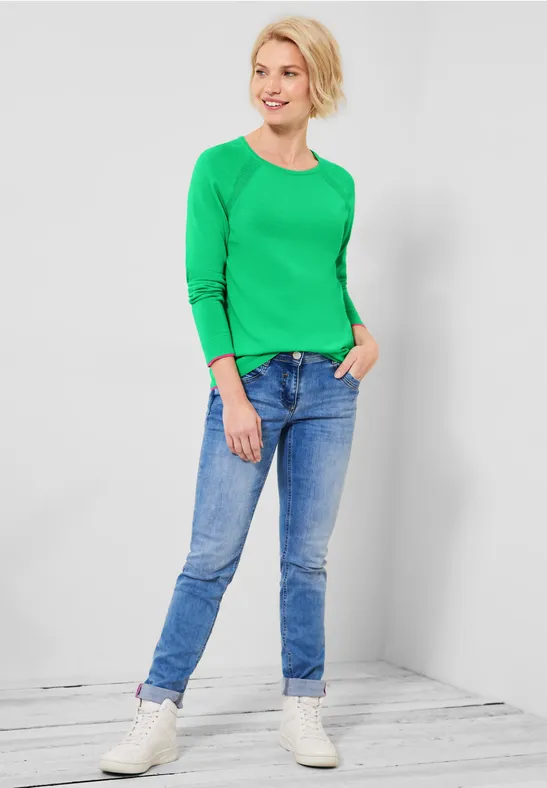 CECIL Pull-over avec mélange de structures 