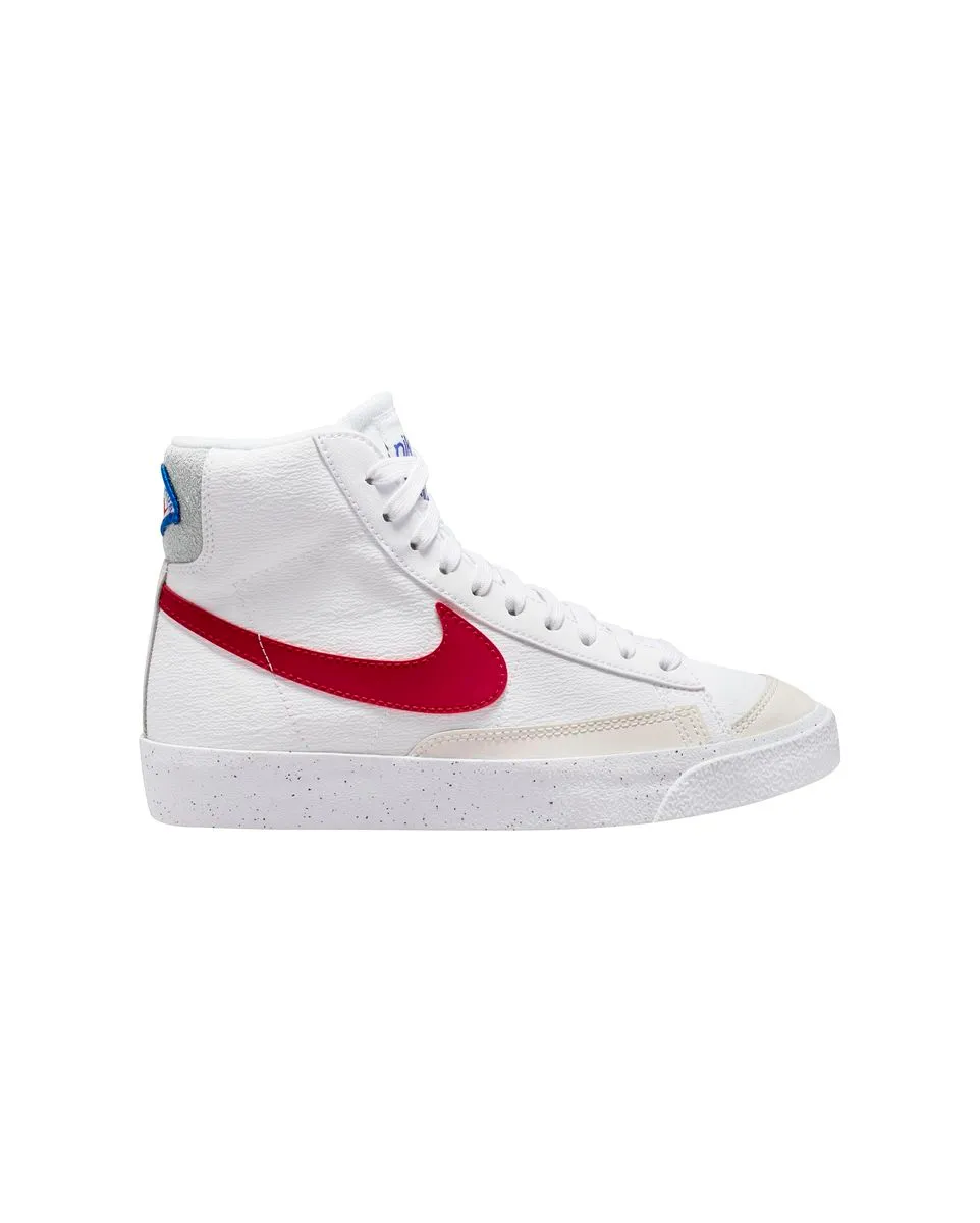 Chaussures mid Enfant BLAZER MID  77 SE (GS) Blanc
