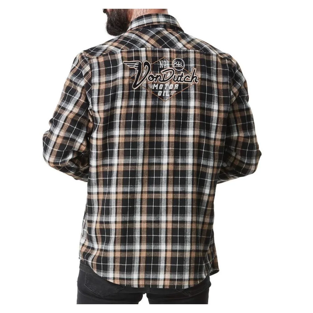 CHEMISE EN FLANELLE CARREAUX VON DUTCH TYLER NOIR