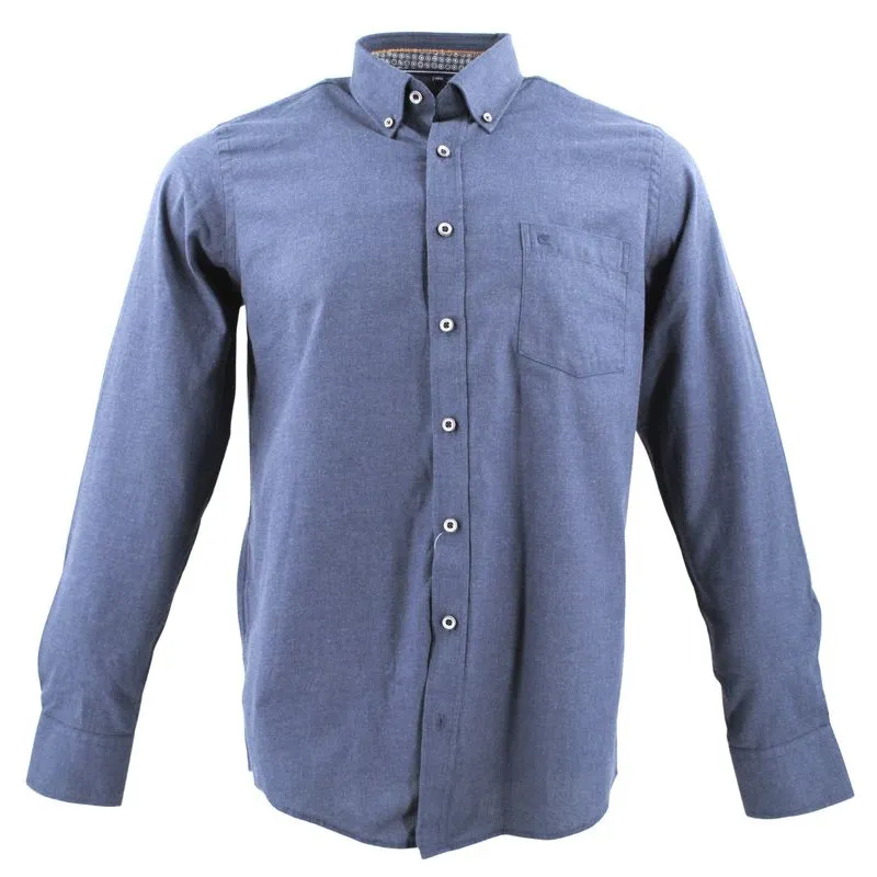 chemise manches longues uni bleu CASA MODA Casual Fit