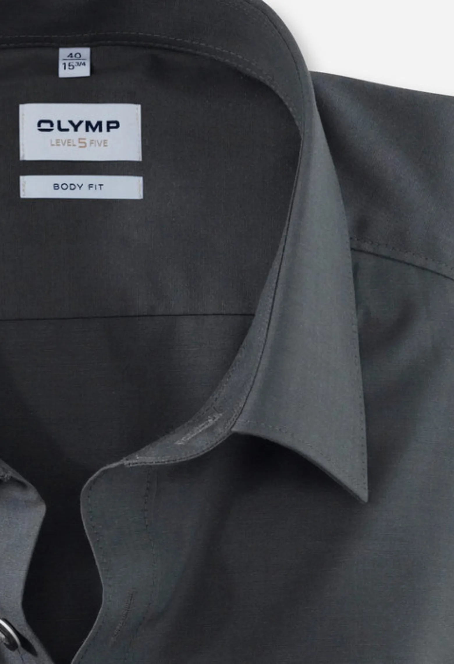 Chemise slim unie grise Taille 37 Couleur Gris