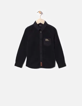 Chemise velours garçon