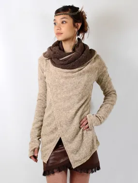 Gilet Adrika, Beige et Marron