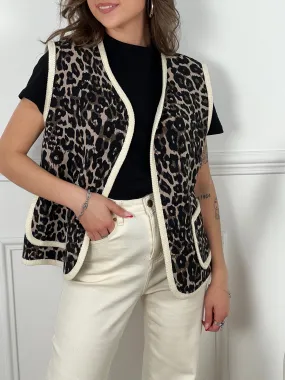 Gilet léopard : Belen