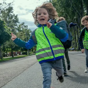 Gilet réfléchissant enfants jaune fluo Jackson Go Fluo