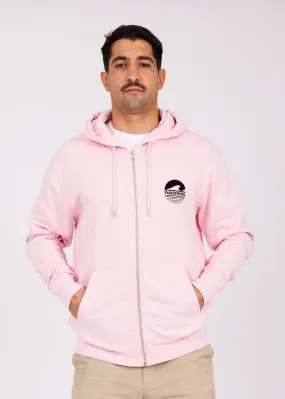 Hoodie zippé pink - black P'psy