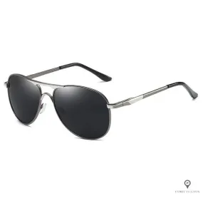 Lunette de Soleil Aviateur Homme Noire