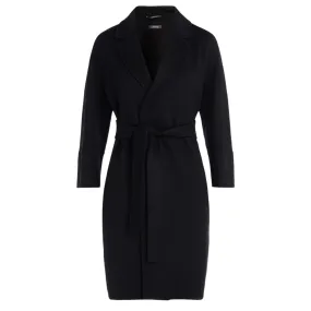 Max Mara Manteau 'S Arona, laine noire