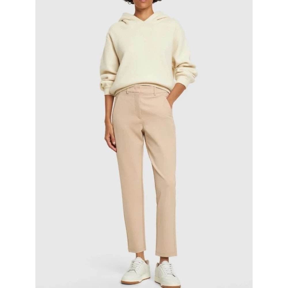 Pantalon Beige à Taille Haute