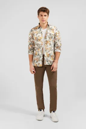 Pantalon chino marron