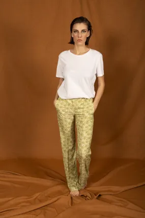 Pantalon Clivia Fleur Vert