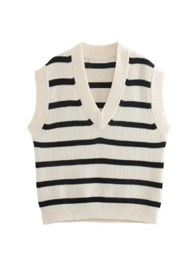 Pull Chic Vintage Rayé
