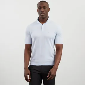Pull gris bleu à manches courtes