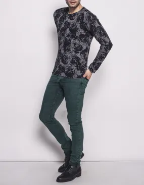 Pull imprimé homme