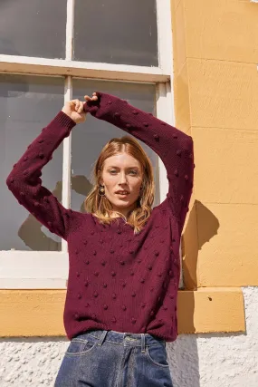 Pull Suzette bordeaux