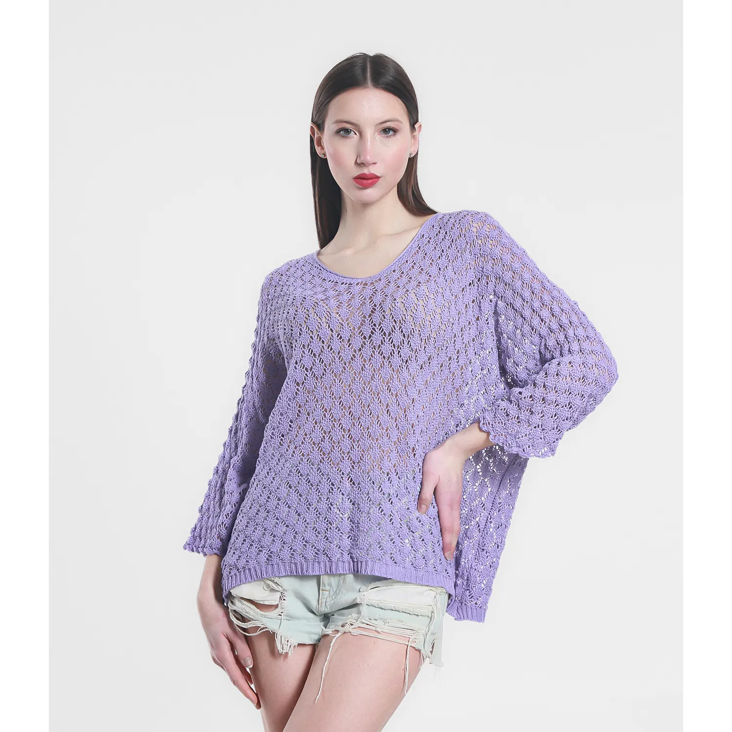 Pull tricoté femme