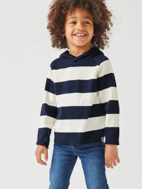Pull à capuche garçon marine - Vertbaudet