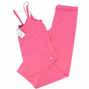 Pyjama femme ARTHUR rose, pantalon et caraco - Matière noble 39.90€