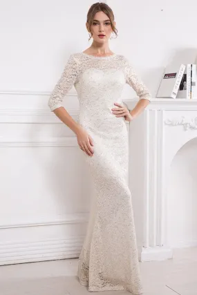 Robe Dentelle Coupe Sirène Femme