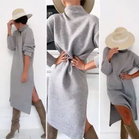 Robe pull grise