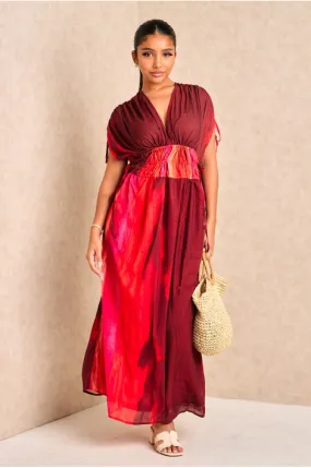 Robe rouge à dégradé