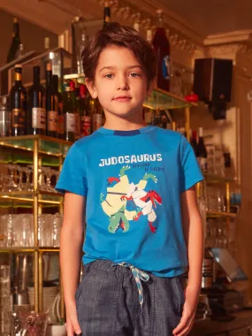 T-shirt bleu dino