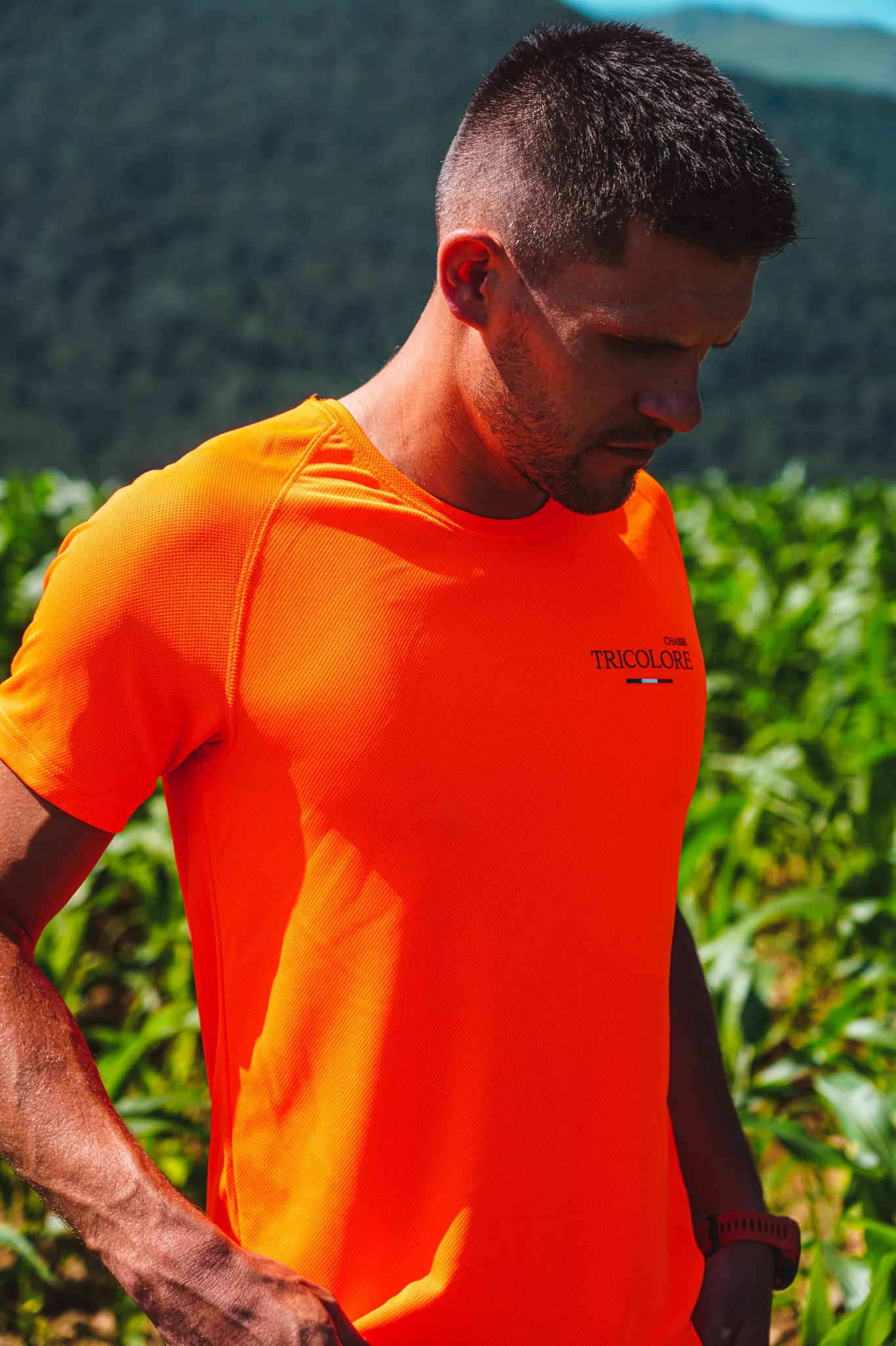 T-shirt "Performance" orange (unisexe) - Chasse Tricolore
