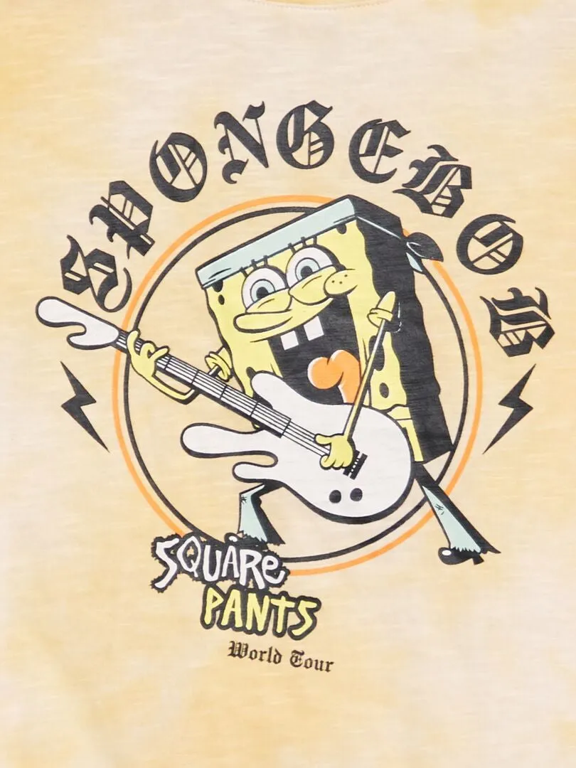 T-shirt  'Bob l'éponge' manches courtes - Jaune