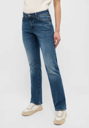 Tall Jeans Femme Crosby Relaxed Straight Longueur L34 & L36 & L38 Pouce, denim blue