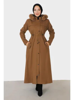 Tan - Fully Lined - Plus Size Coat