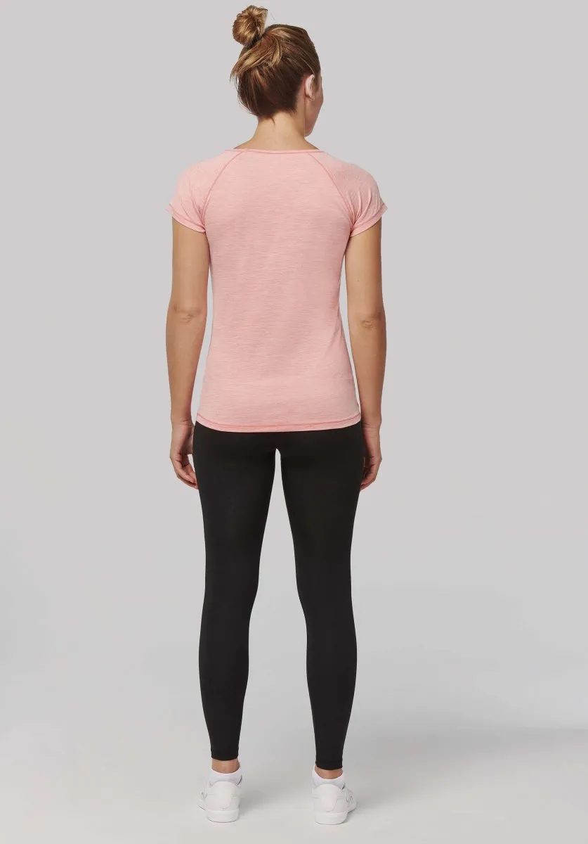 Tee shirt sport pour femme en polyester recyclé