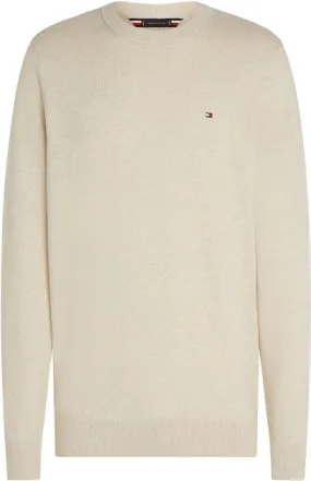 Tommy Hilfiger Pull Kashmir Ecru MW0MW28046-HGF commander en
