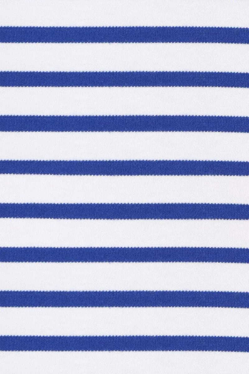 Tricot interlock rayé marin - 2 mètres ou 5 mètres