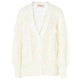 Twinset Cardigan blanc neige 